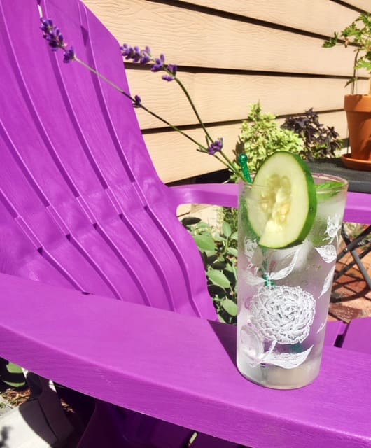 The summer patio sipper, made with The Botanist Gin, is the perfect late summer cocktail.