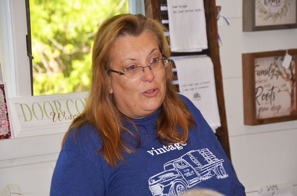 Lisa Howard, owner of the White Cottage Red Door store in Door County Wisconsin, explains the company's heritage and desire to sell products that showcase the region's bounty.