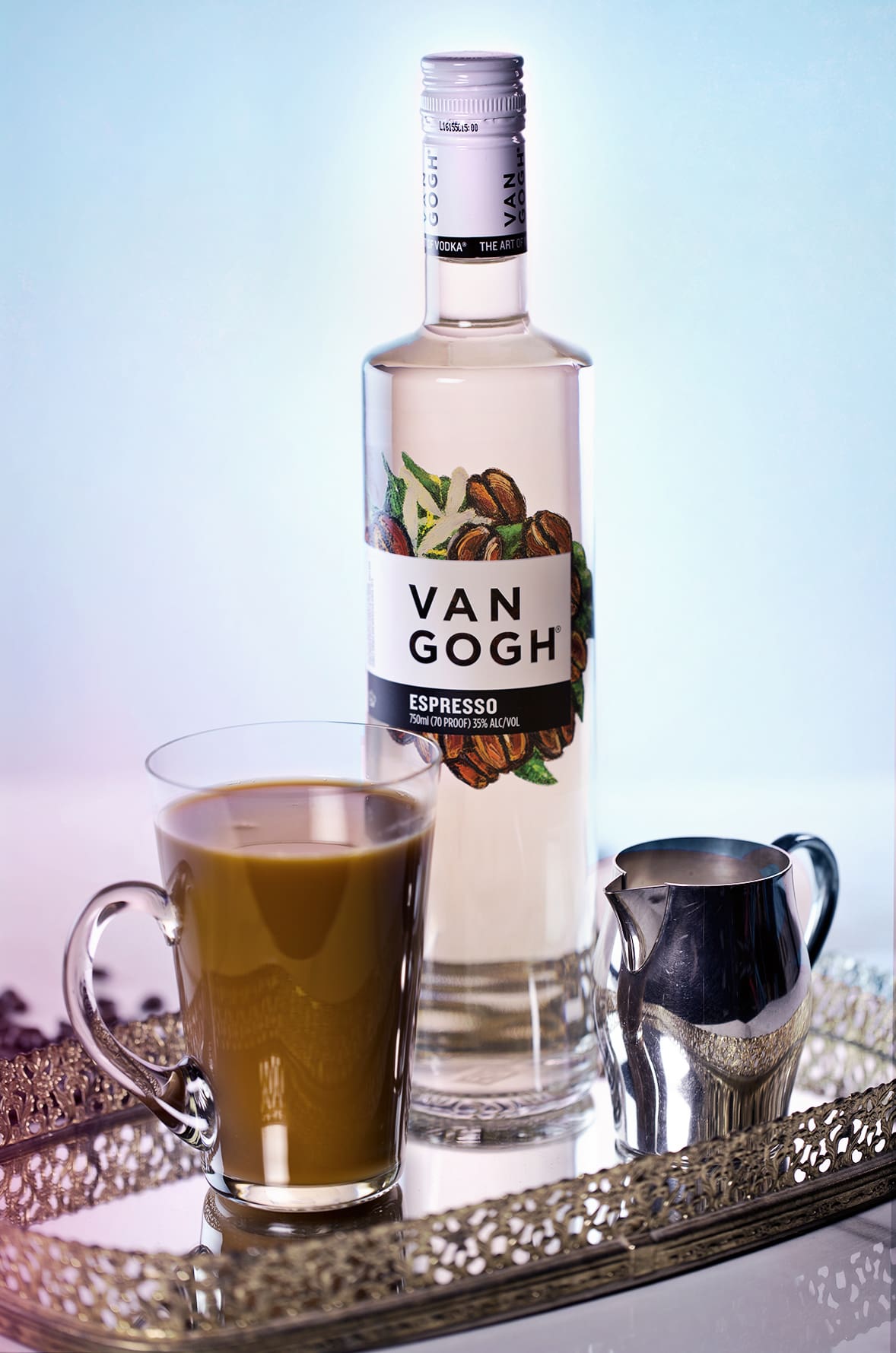 Dutch spiked coffee is a blend of espresso vodka, hot coffee and milk.
