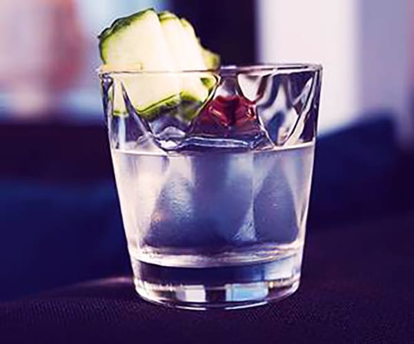 The concubine is made with Purity vodka, cucumber water, simple syrup and pastis.
