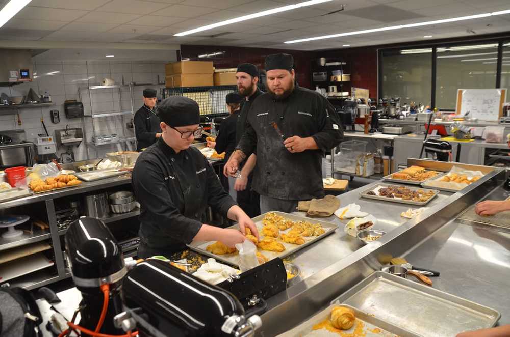 Pastry Class at Brightwater, a center for the study of food.