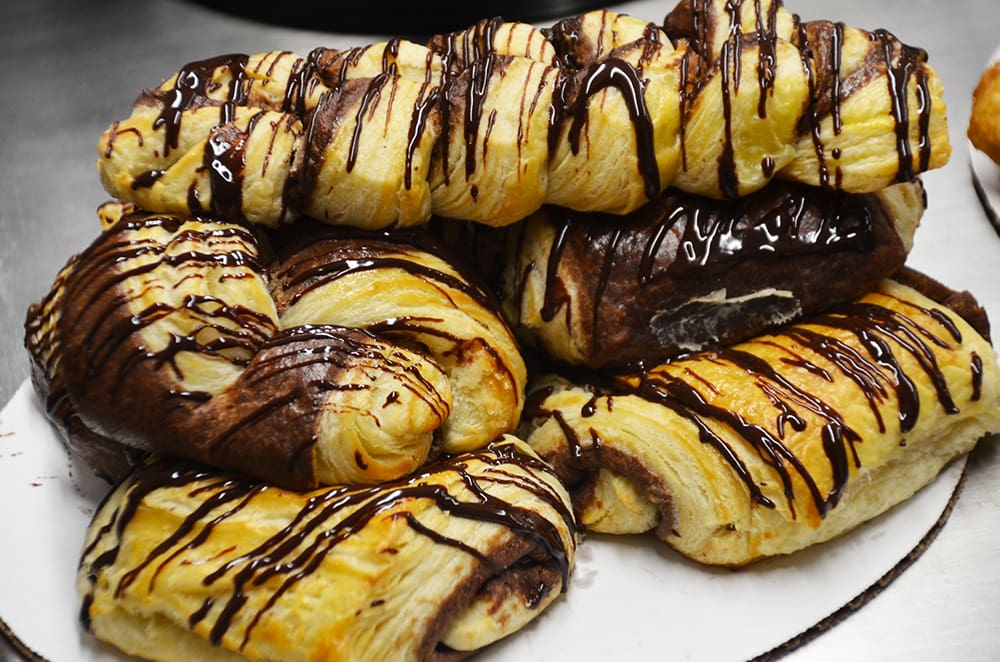 A try of eclairs from the pastry class at Brightwater.