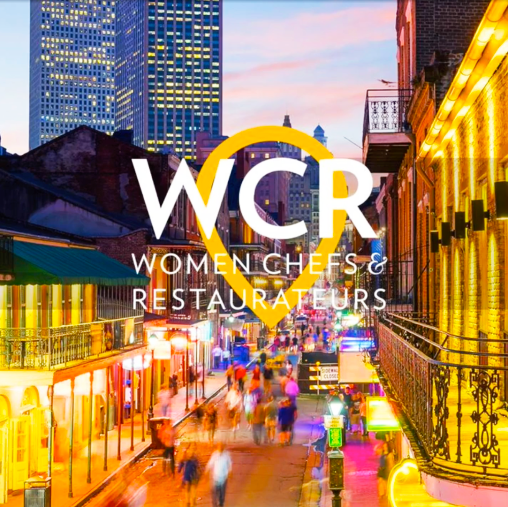 The logo for Women Chefs and Restaurateurs, a national organization devoted to connection female entrepreneurs and elevating women in food.