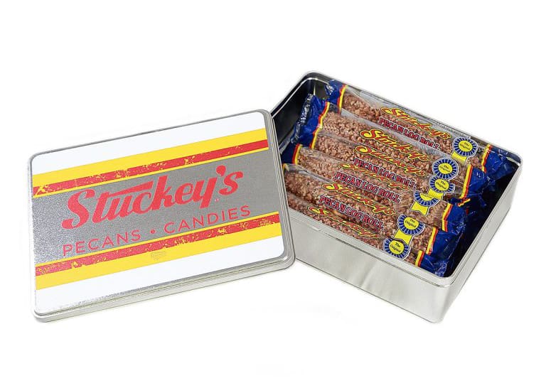 While traveling the highways, we never missed stopping at a Stucky's Pecan Store. My father loved the pecan logs, and I've found they have quite the fan base. If you're looking for a nostalgic foodie gift, you can buy commemorative tins from Stucky's online.