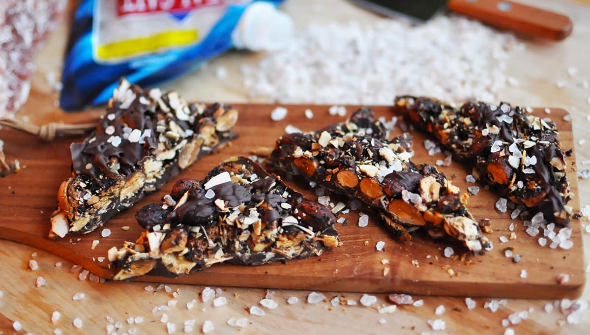 This Over-The-Top Holiday Bark takes a little extra effort, but you won't be sorry. It makes a delicious savory chocolate treat for the holidays!