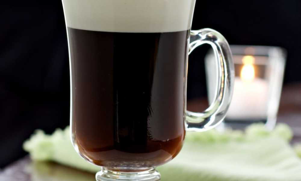 This classic Irish coffee stays true to the original recipe first served at the Shannon International Airport in Ireland to warm passengers on a delayed flight.