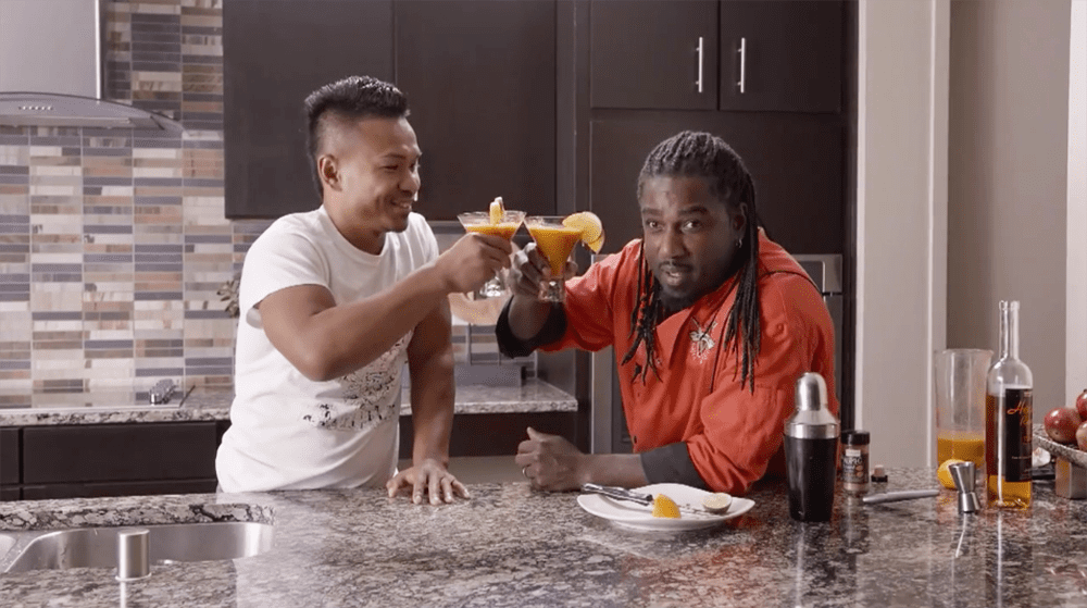 Chef Ace Champion and his good friend, Knockout Keo, are in the kitchen again. This time making a healthy juice-based cocktail called the Jamaican Karamba.