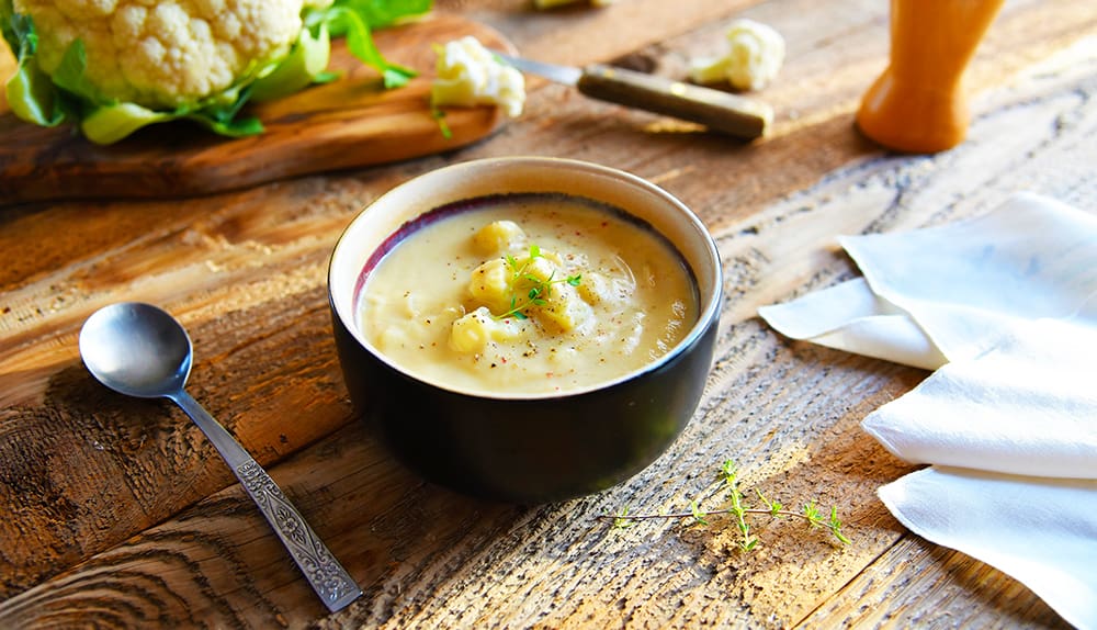 Warm, comforting and oh-so-delicious, this bowl of Creamy-cheesy Cauliflower Soup will make your taste buds feel like they�re dreaming!