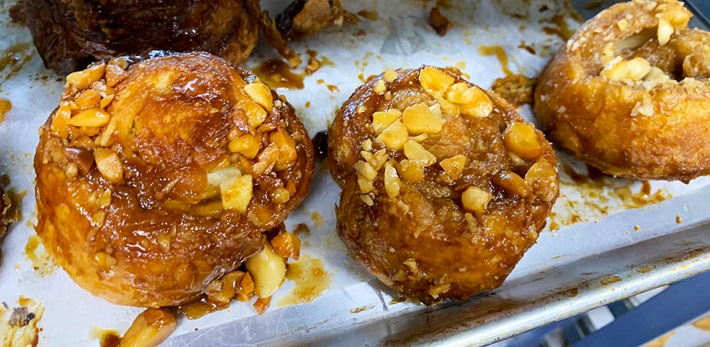 Fresh pastries made with local ingredients at the Haloe Girl Pastry shop in Hawaii.