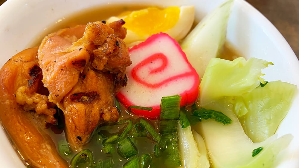 The broth bowl is originally the creation of Hawaiian immigrants who worked in the plantations and piled whatever they could find into their soup—fish, noodles, and whatever they could find in the house or garden. Saimin Dojo, which has been open just a year, stays true to tradition, making all the broths themselves and filling them with local ingredients.