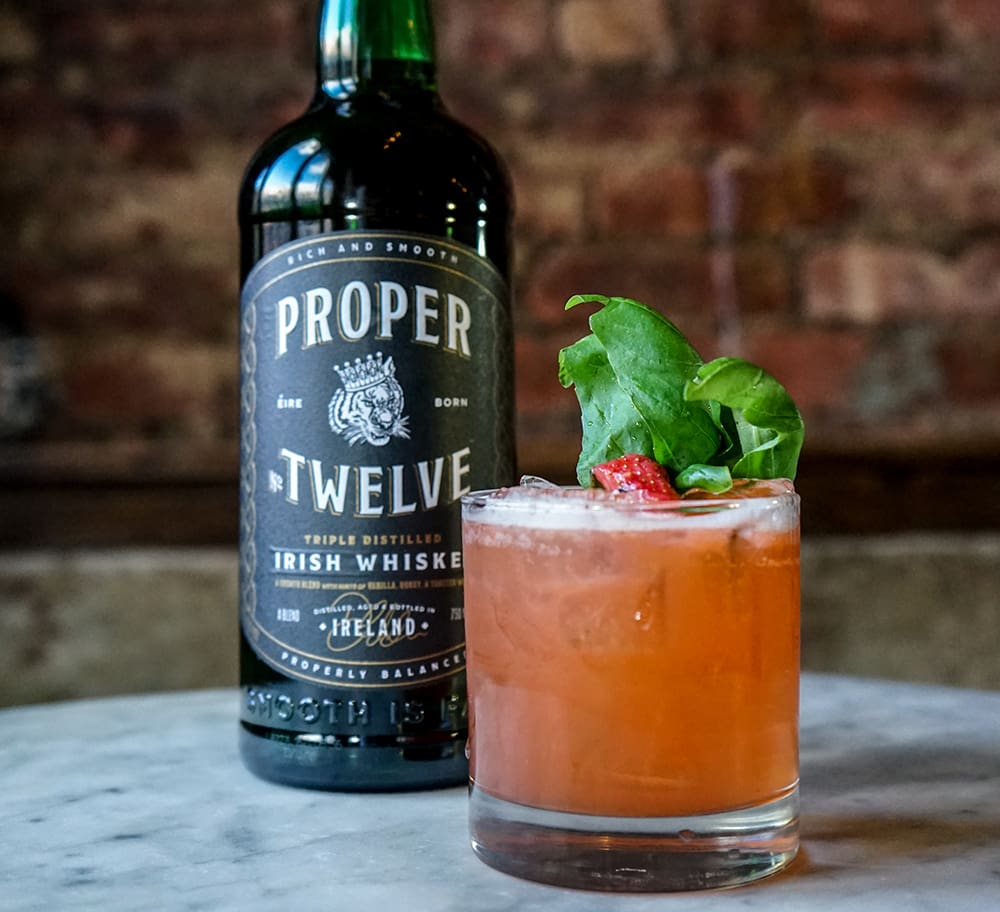 Crumlin cobbler cocktail made with proper twelve Irish whiskey.