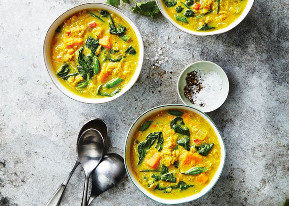 In her cookbook, Stock the Crock, Phyllis Good says this recipe for Indian Lentil Soup is a mild but irresistible introduction to Indian food—plus, it’s a new way to bring more vegetables to your table. Indian Lentil Soup is best served with naan, an Indian flatbread. Tip: Make the soup smoother by using an immersion blender to puree the soup at the end of the cooking time.