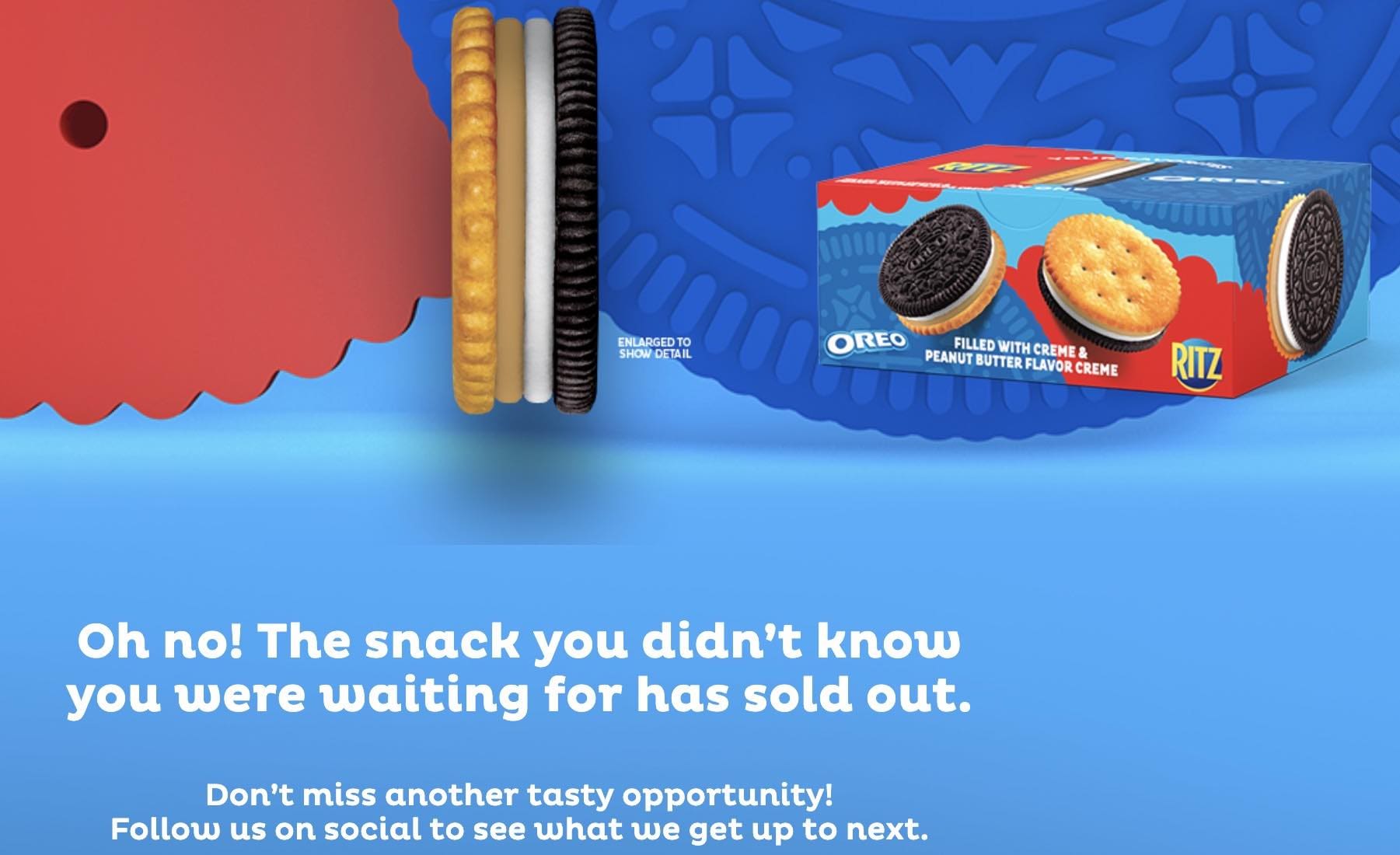 Oreo and Ritz Cracker Mashup